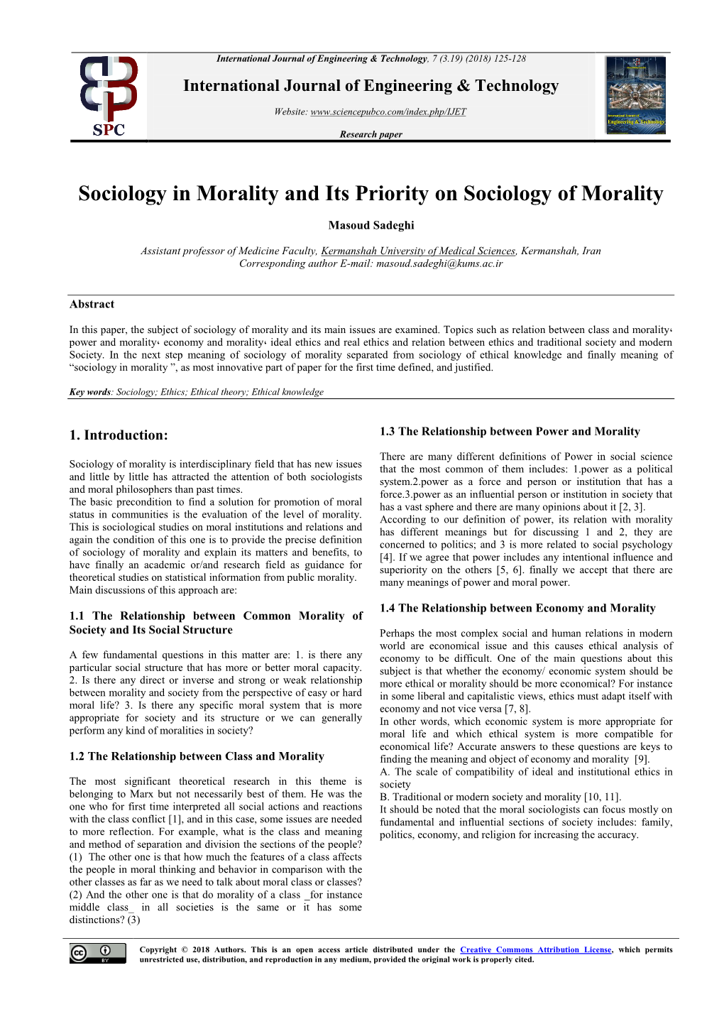 Sociology in Morality and Its Priority on Sociology of Morality