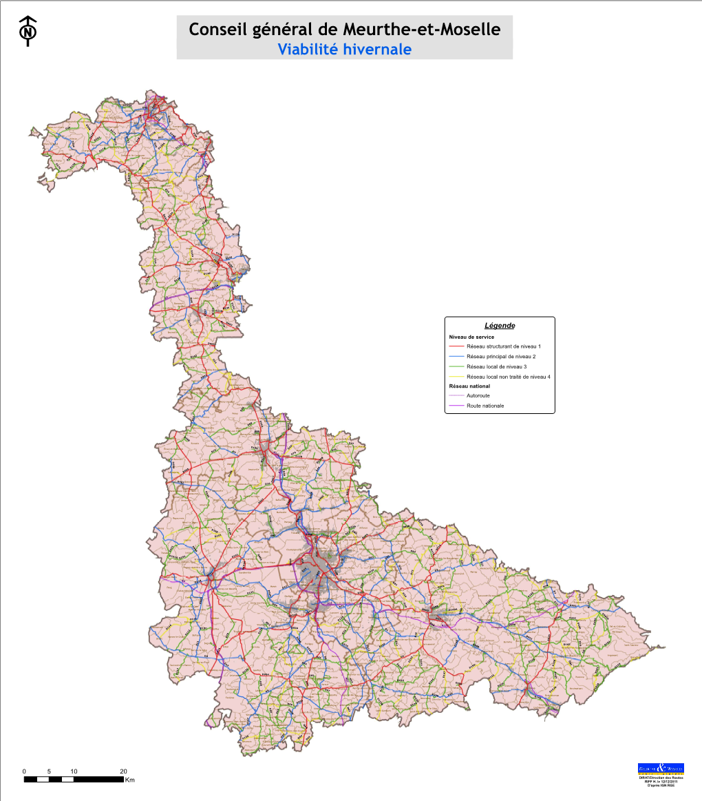 Conseil Général De Meurthe-Et-Moselle Viabilité Hivernale