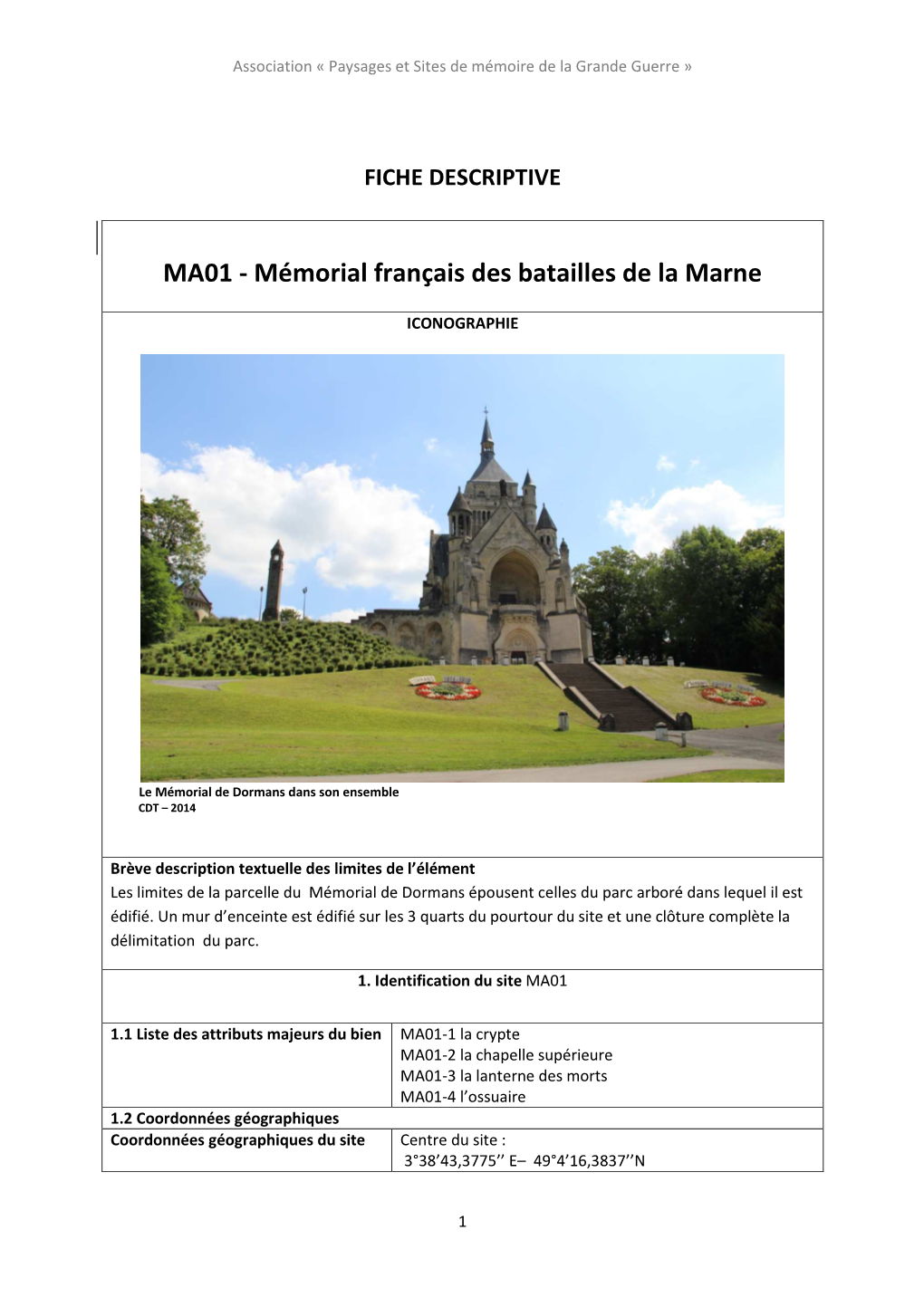 MA01 - Mémorial Français Des Batailles De La Marne