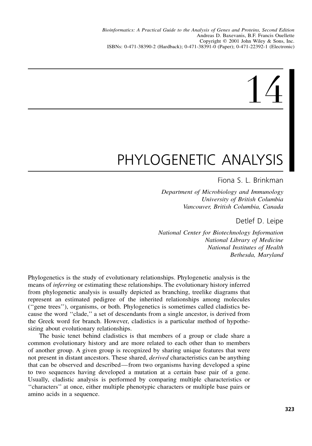 Phylogenetic Analysis