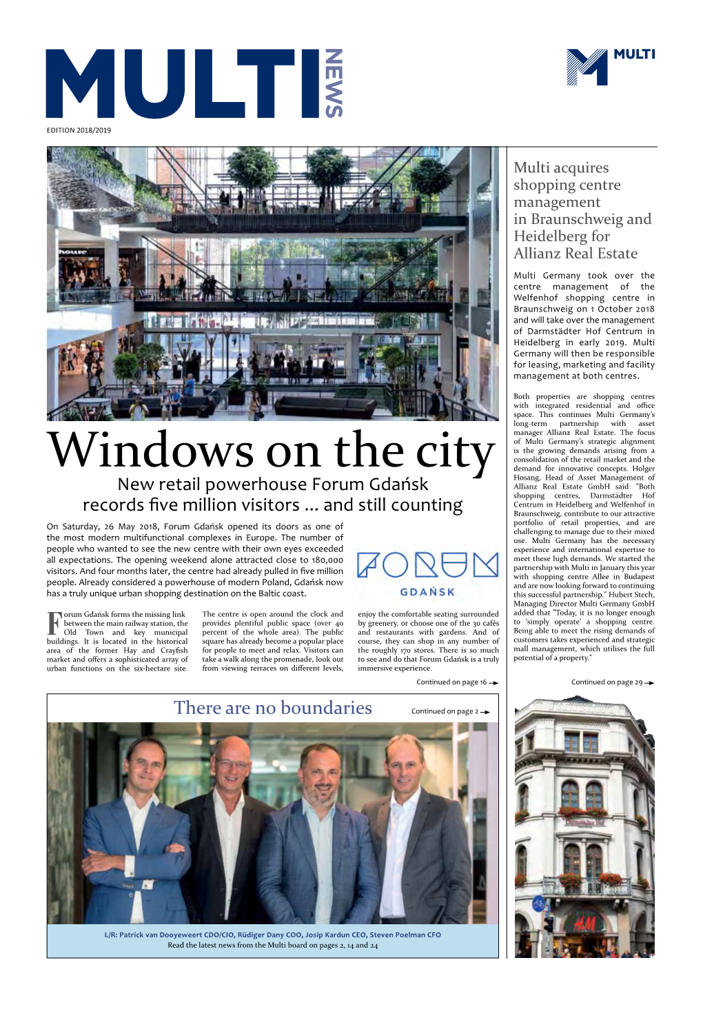 Windows on the City Demand for Innovative Concepts