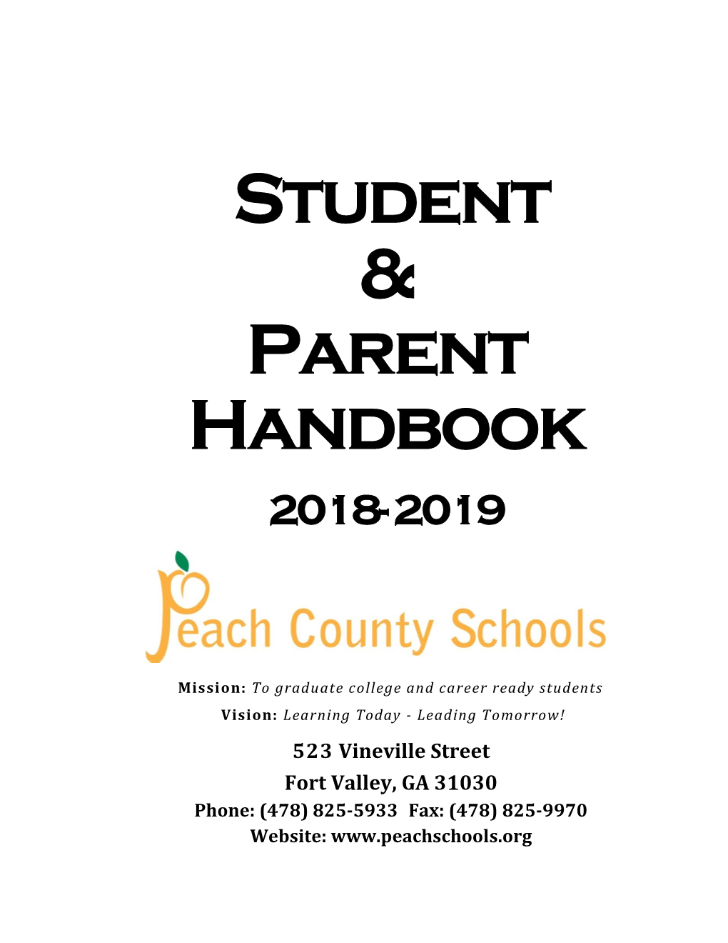 Student & Parent Handbook