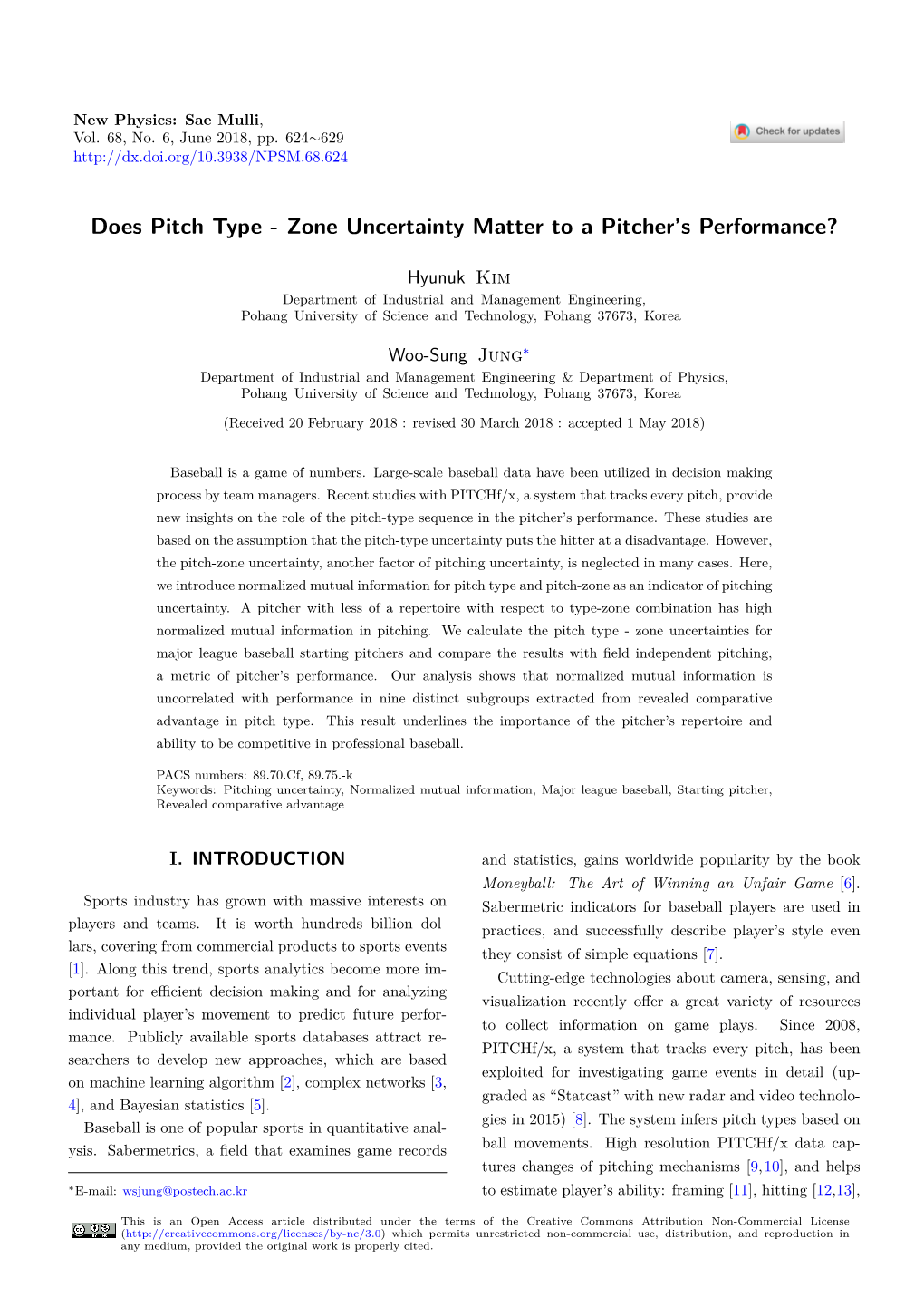 Does Pitch Type - Zone Uncertainty Matter to a Pitcher’S Performance?