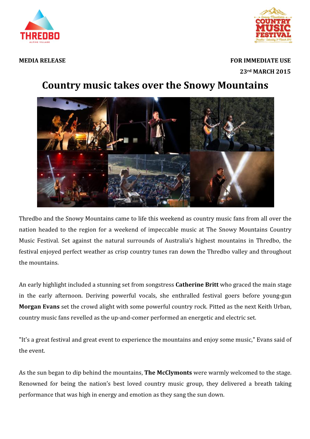 Country Music Takes Over the Snowy Mountains