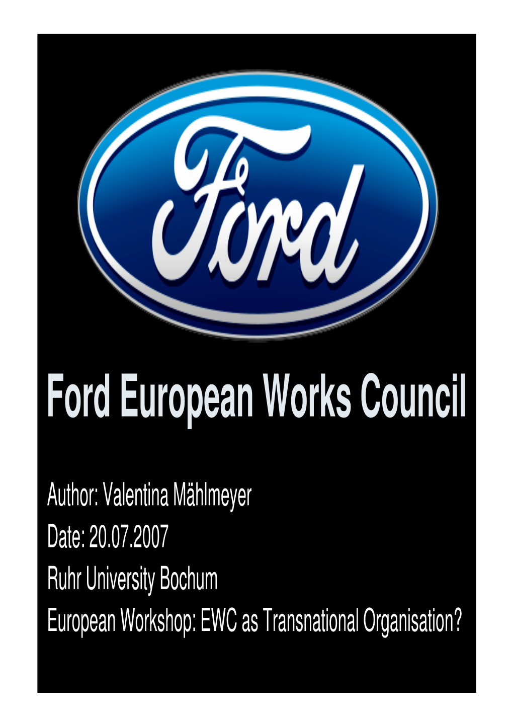 Ford European Works Council