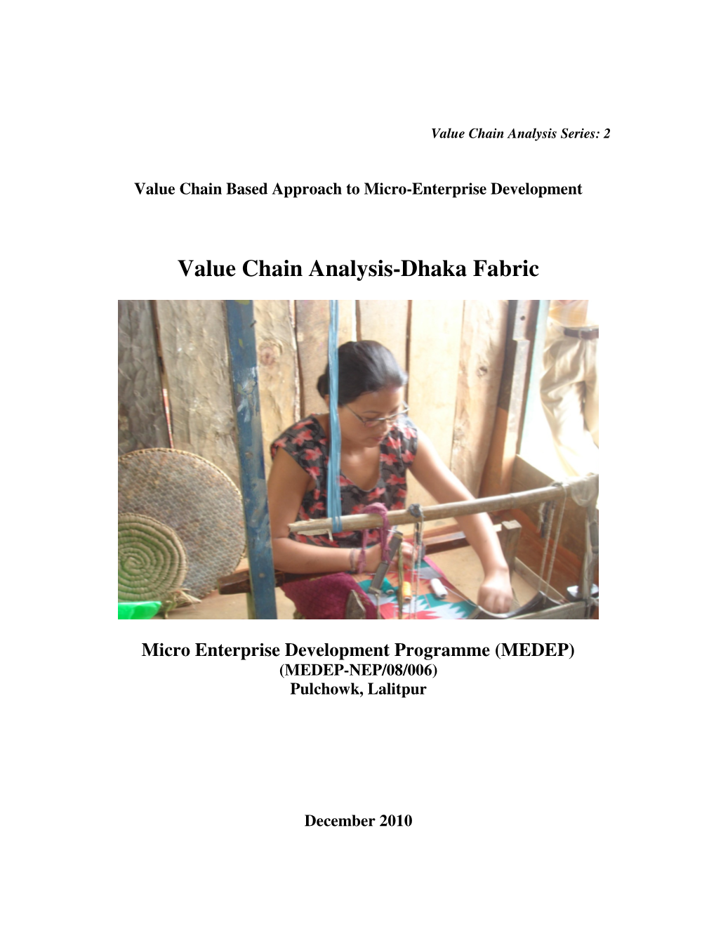 Value Chain Analysis-Dhaka Fabric