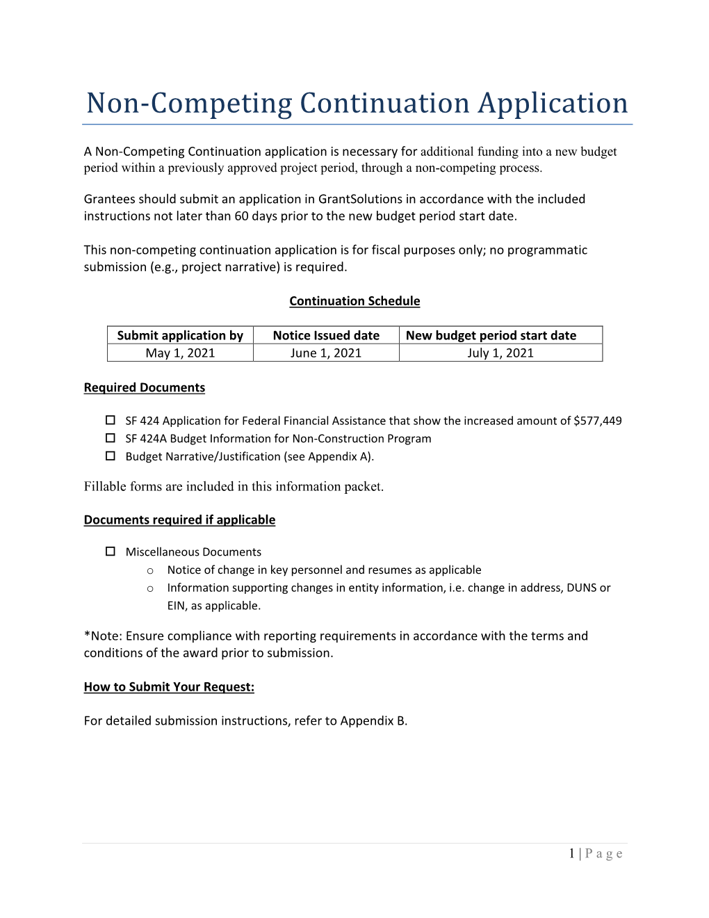 Non-Competing Continuation Application