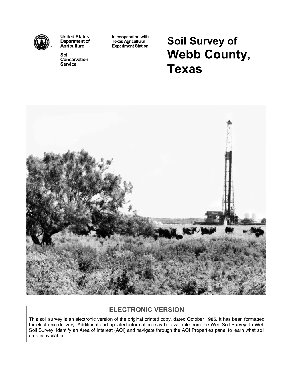 Detailed Soil Survey of Webb County, Texas