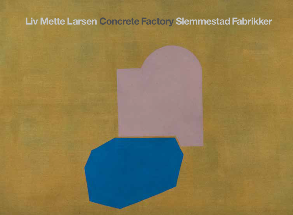 Liv Mette Larsen Concrete Factory Slemmestad Fabrikker