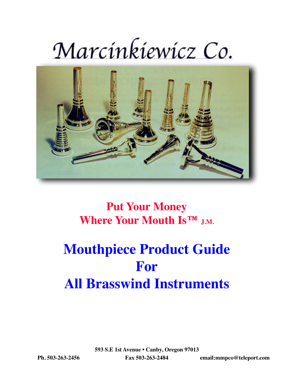 Marcinkiewicz Mouthpiece Guide