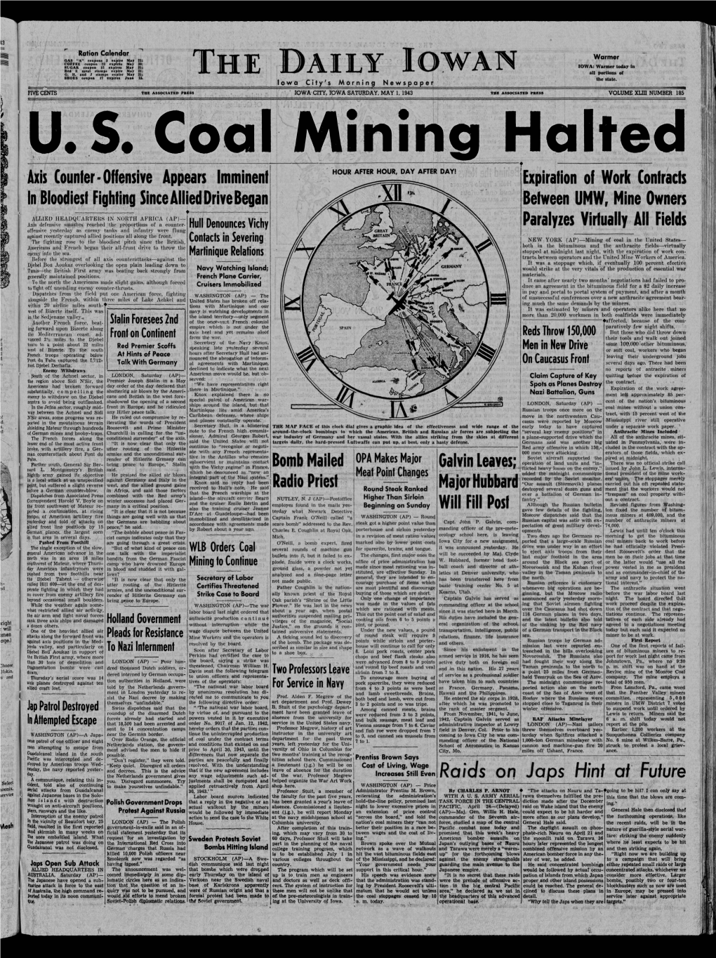 Daily Iowan (Iowa City, Iowa), 1943-05-01