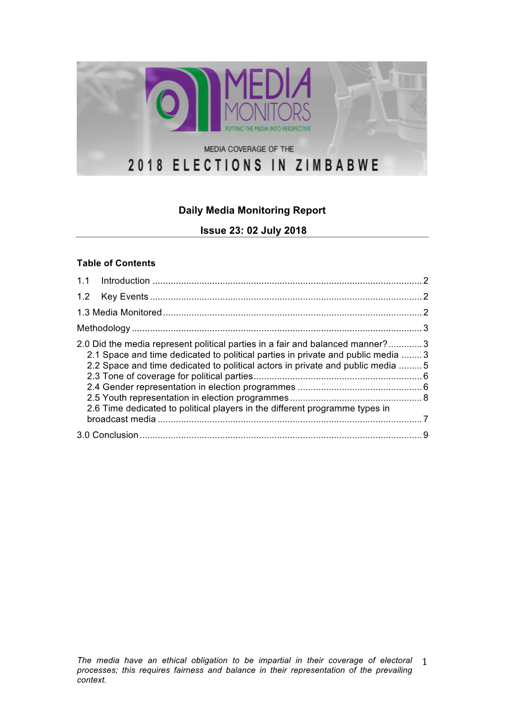 Daily Report Issue 23