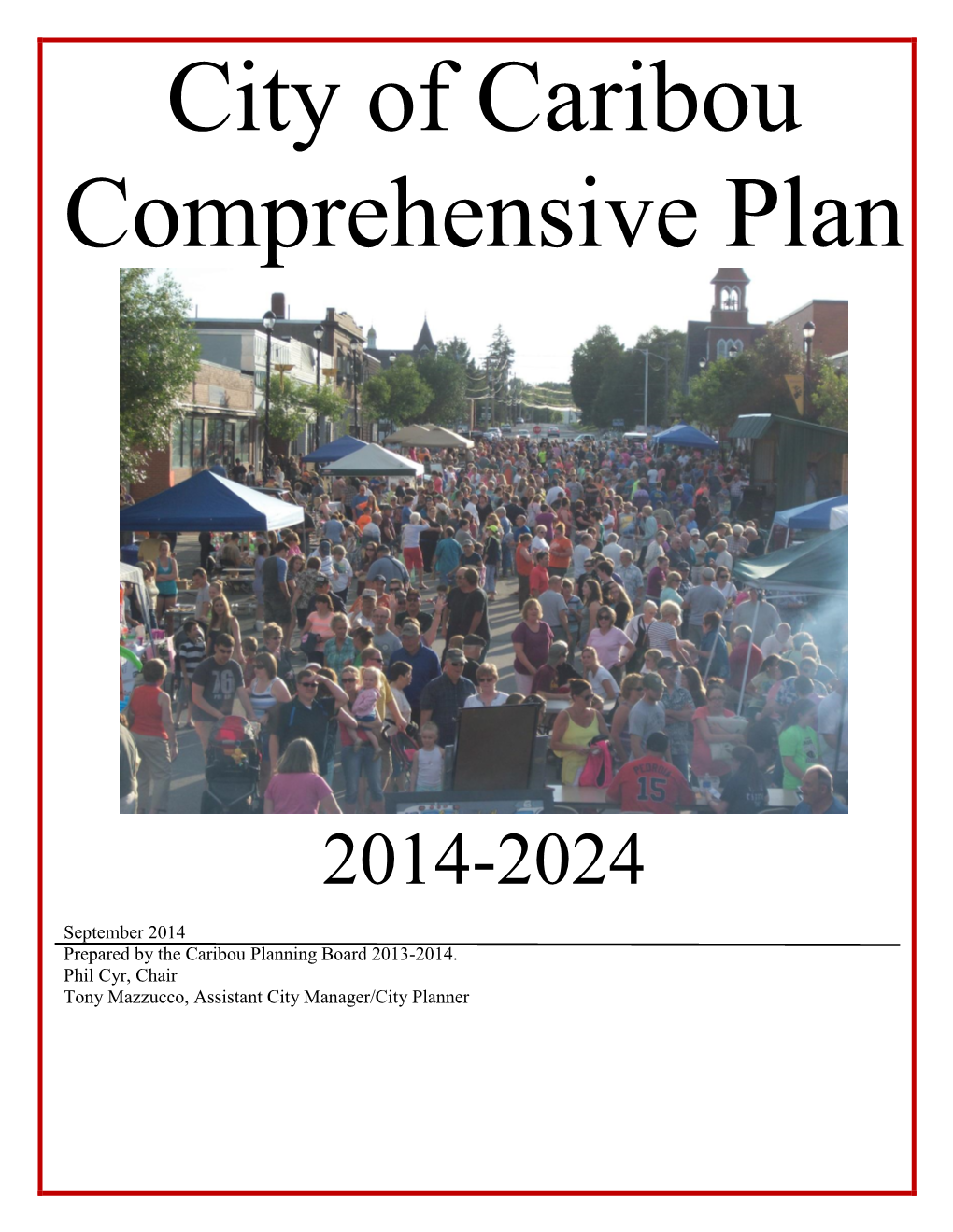 City of Caribou Comprehensive Plan