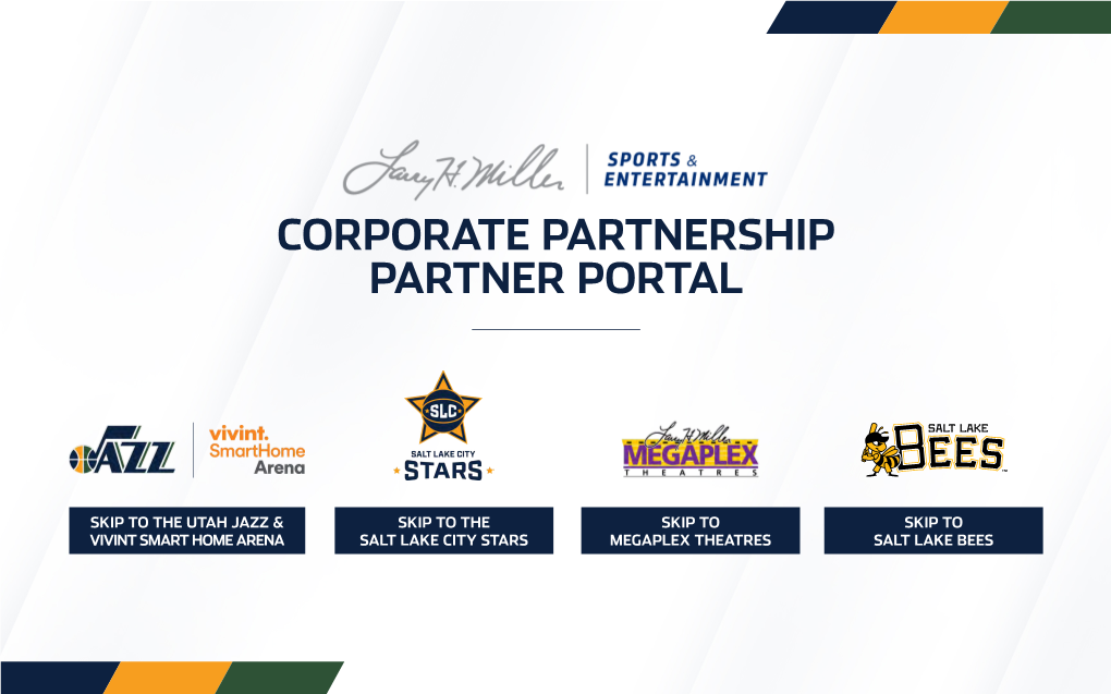 Corporate Partnership Partner Portal