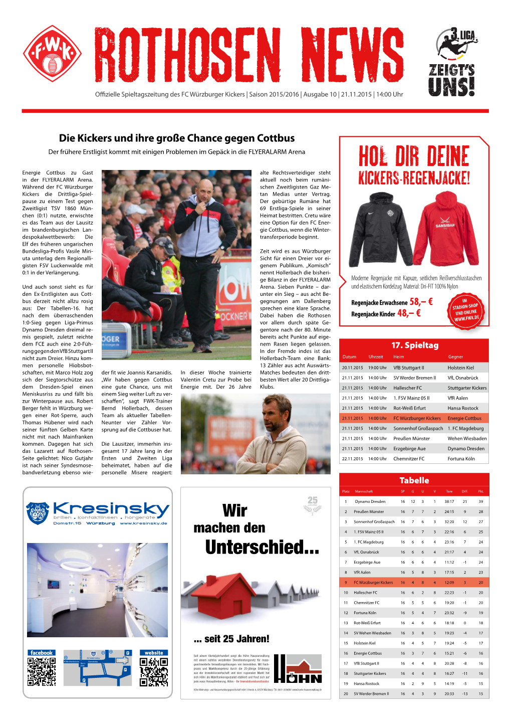 Rothosen News Ausgabe 10 / Saison 2015/16 / 3