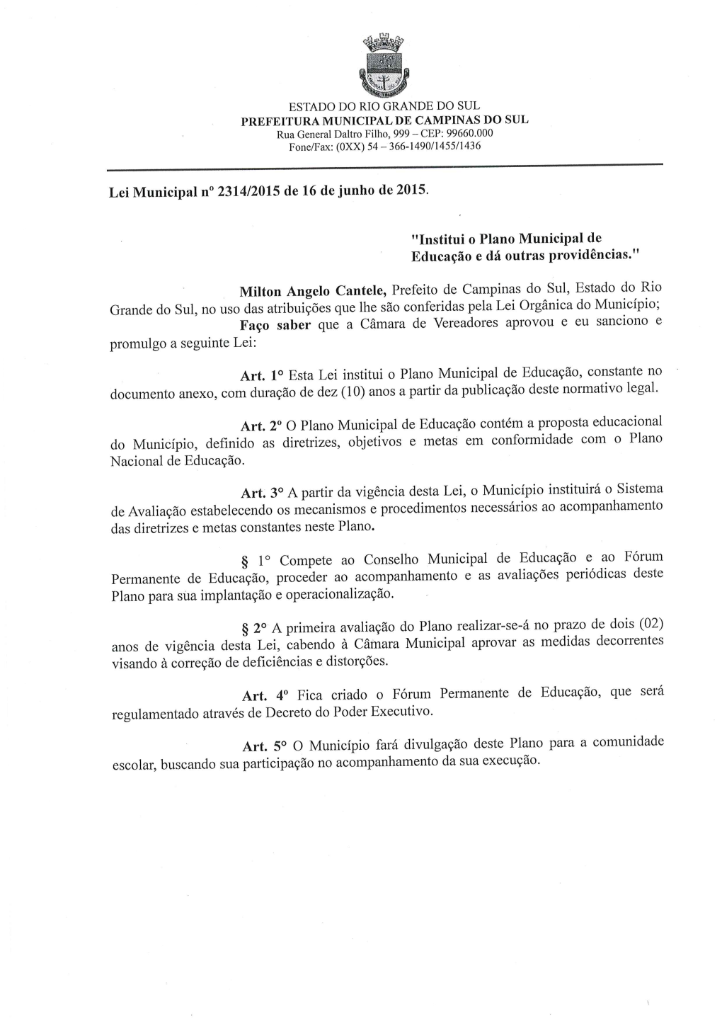 Docentes Do Ensino Fundamental Da Rede Municipal