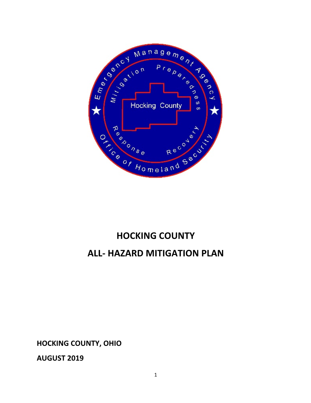 2019 Hocking County All-Hazard Mitigation Plan