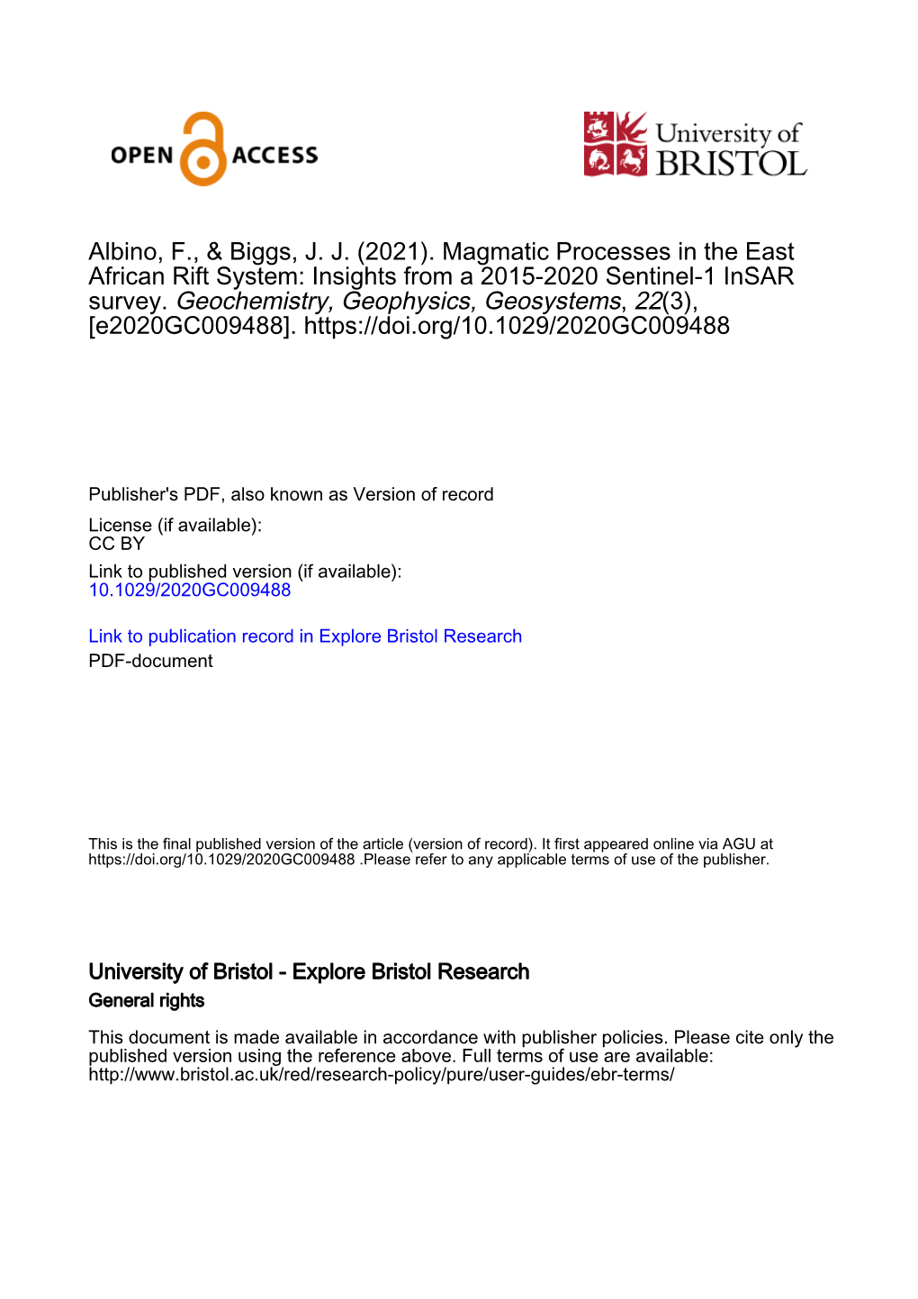 Insights from a 2015–2020 Sentinel‐1 Insar Survey