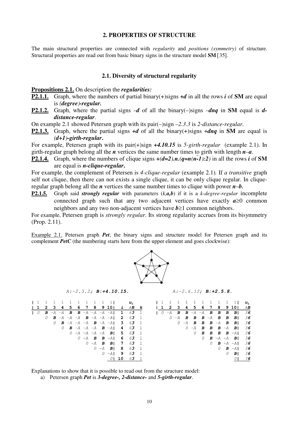 2. Properties of Structure