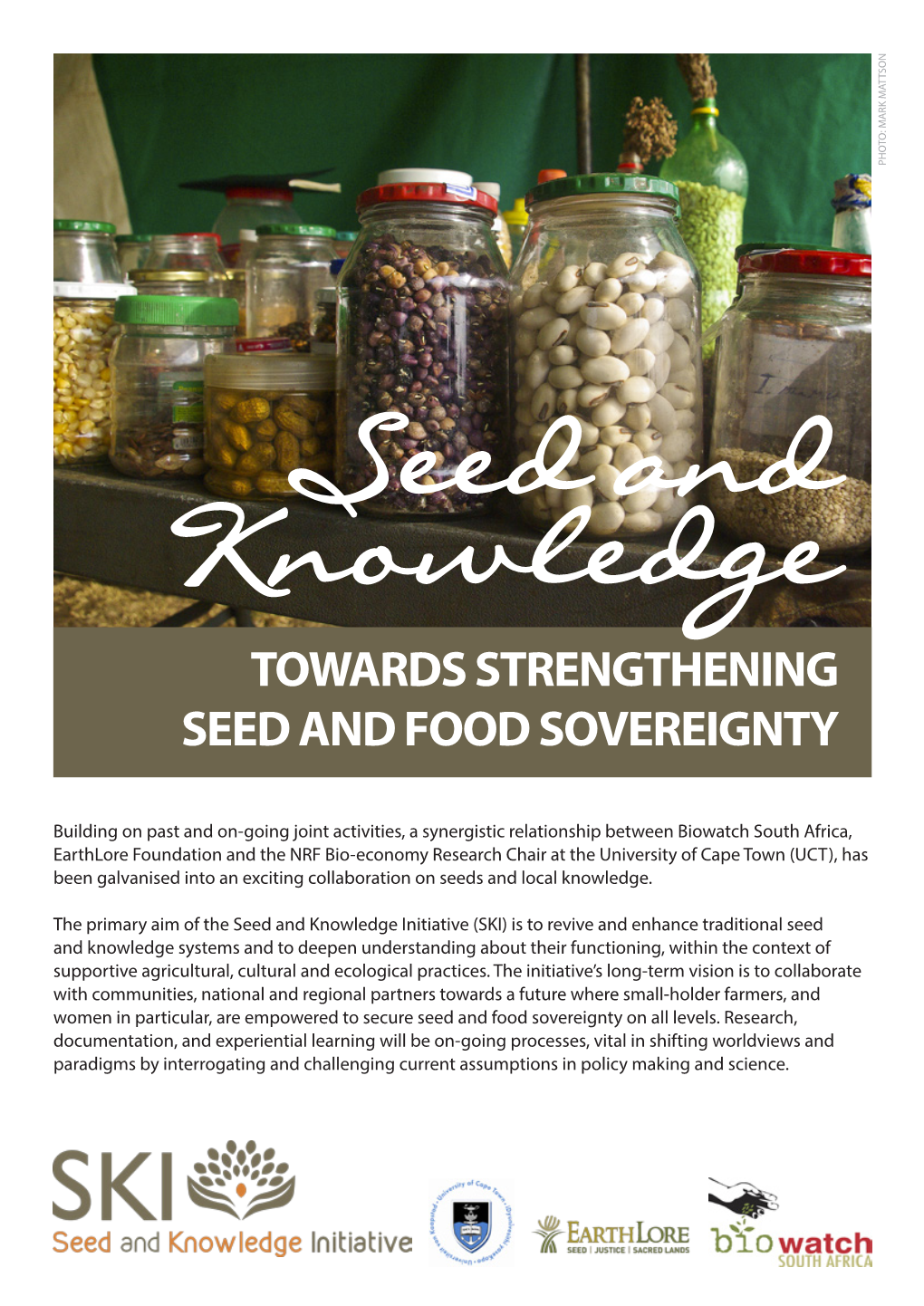 Towards Strengthening Seed and Food Sovereignty