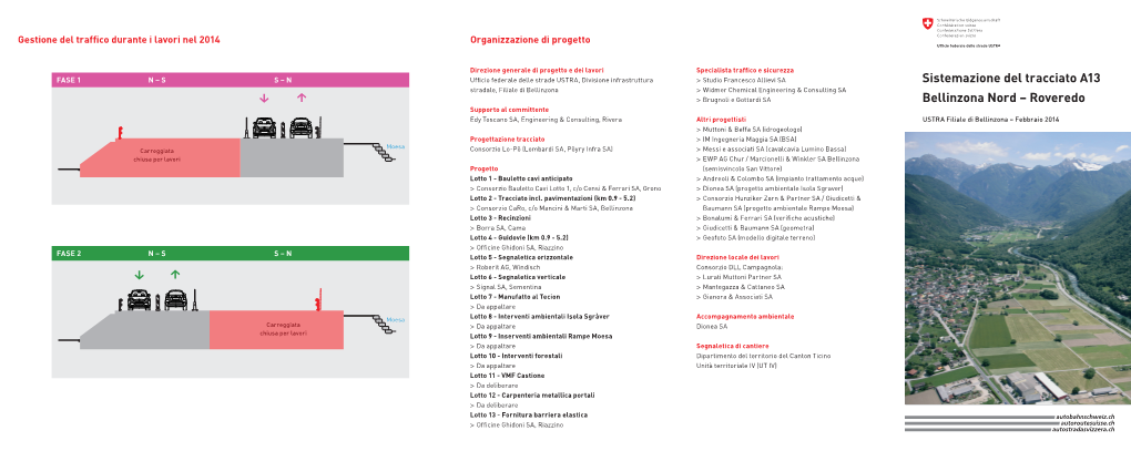 Sistemazione Del Tracciato A13 Bellinzona Nord