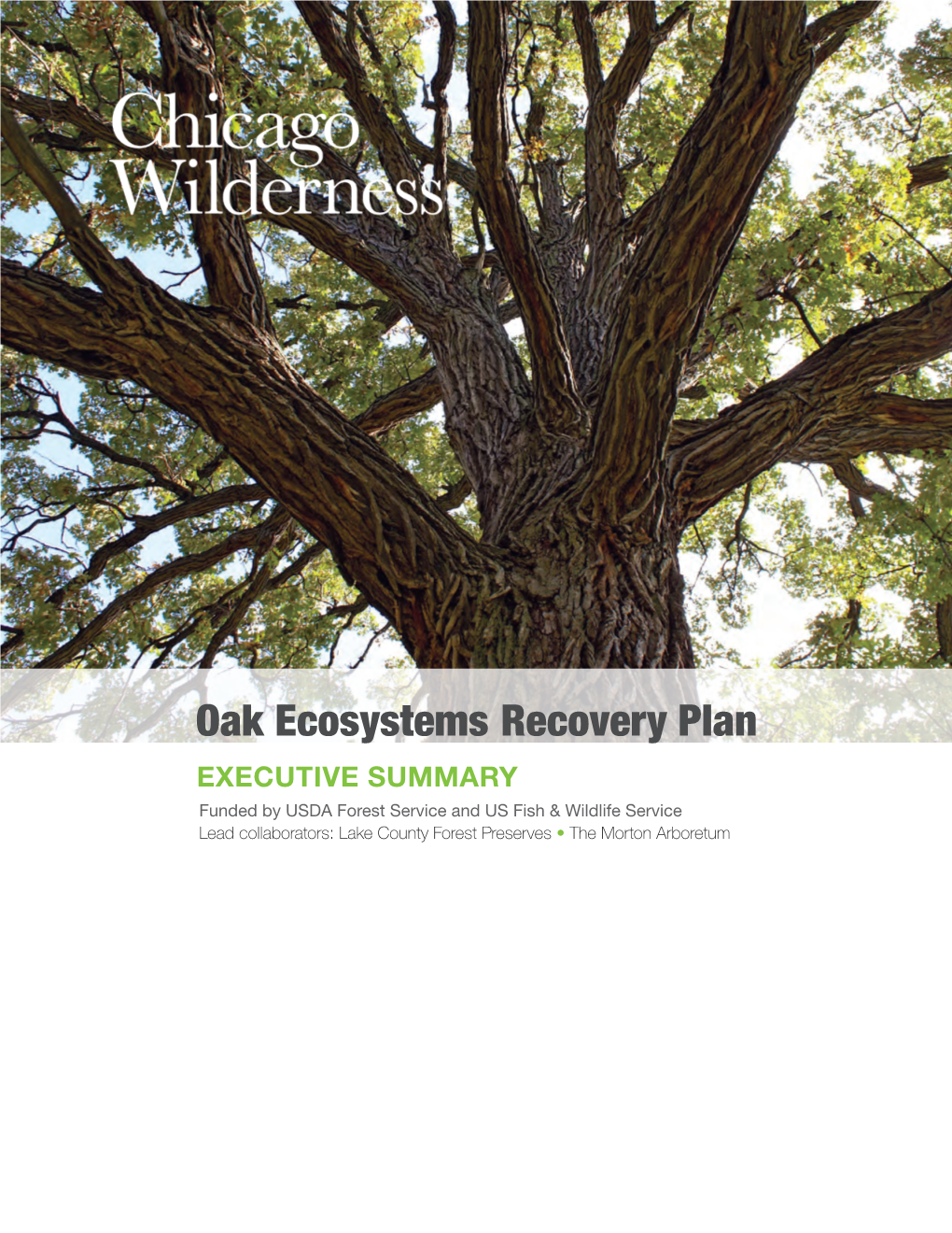 Chicago Wilderness Oak Ecosystems Recovery Plan