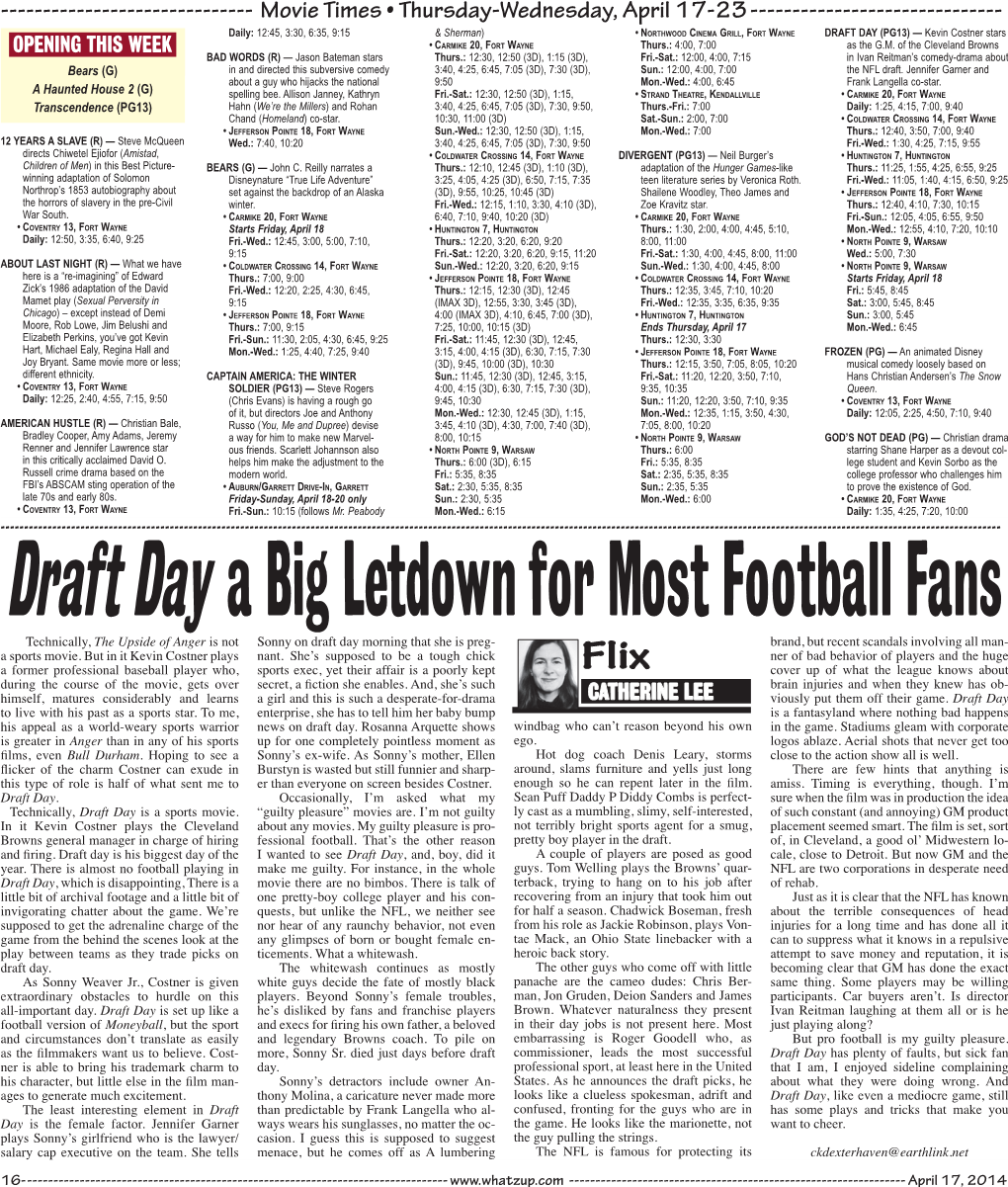 Draft Daya Big Letdown for Most Football Fans