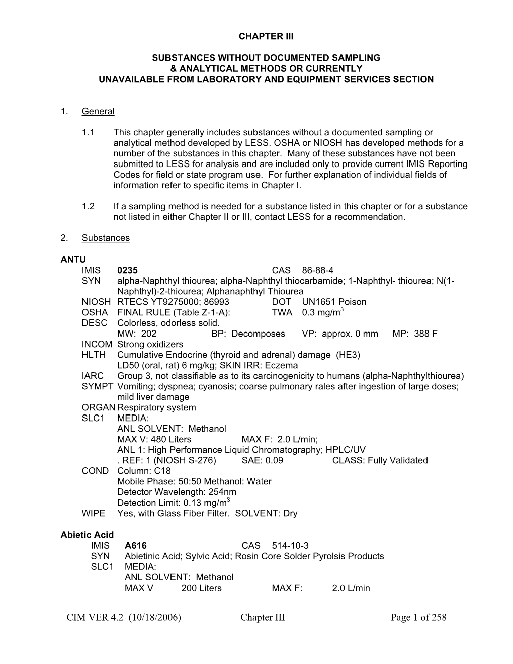 Chapter 3 Non-Routine Analysis CIM-2006 V4.2