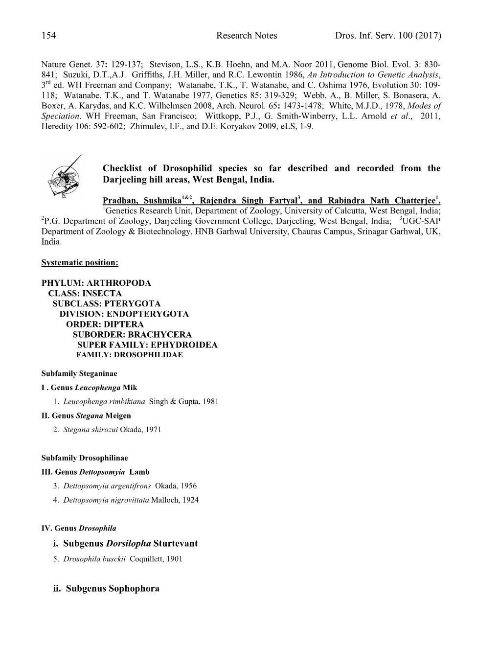 Kosuda, K. Viability of Drosophila Melanogaster Female Flies Carrying