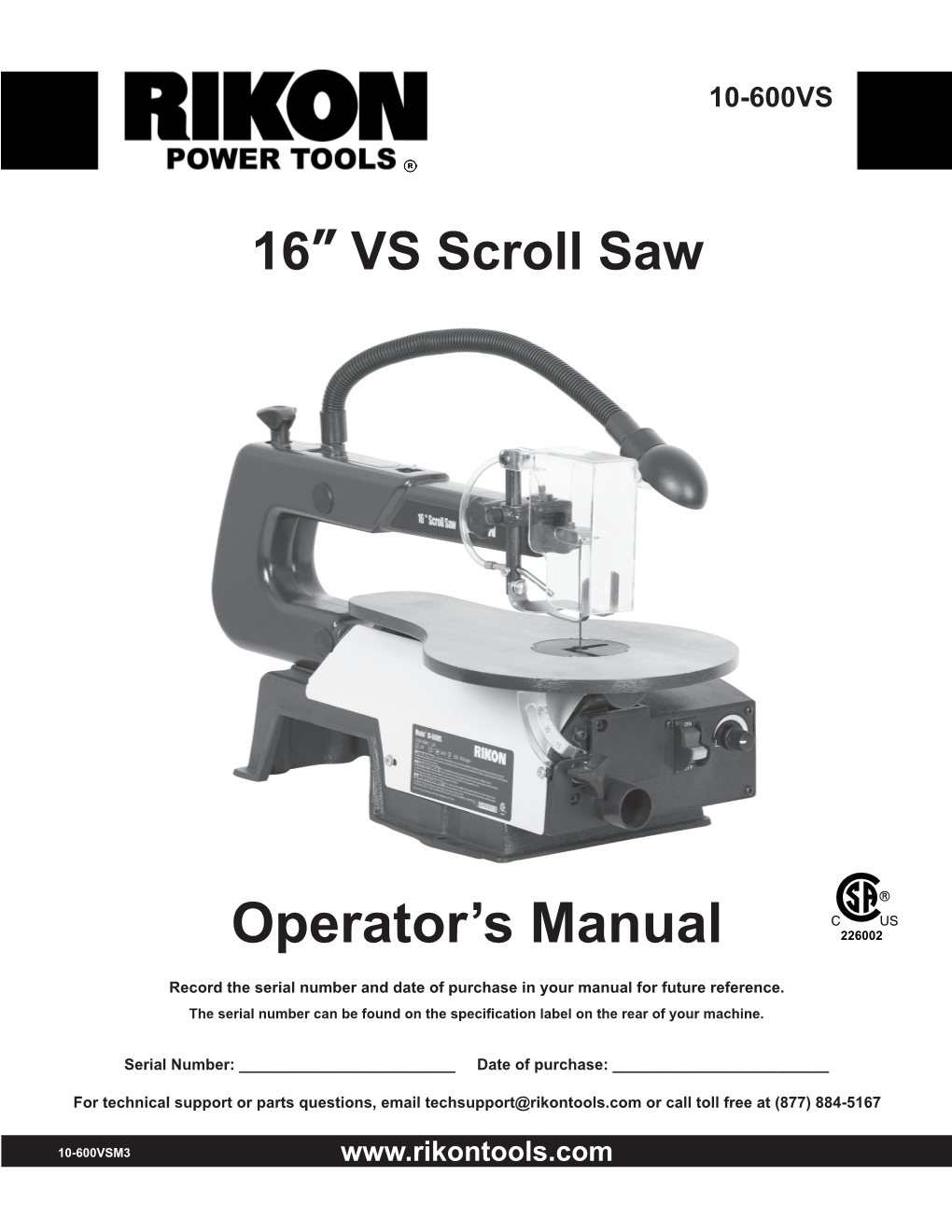 Operator's Manual