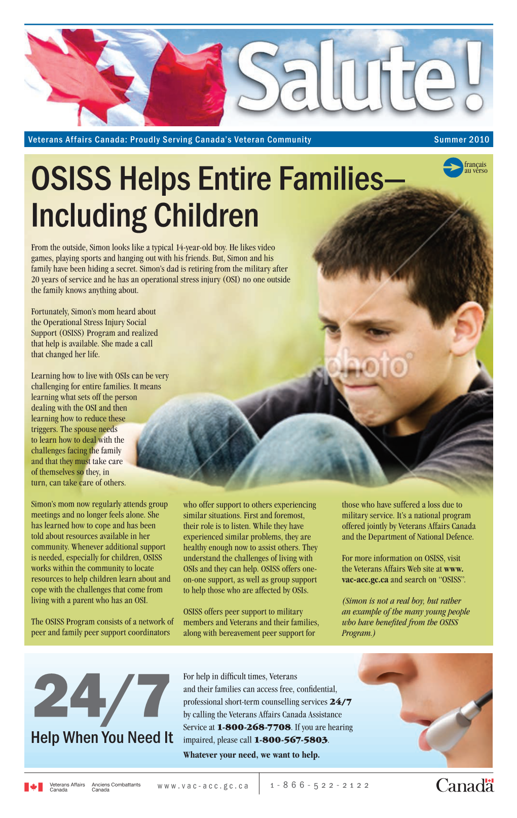 OSISS Helps Entire Families— Including Children from the Outside, Simon Looks Like a Typical 14-Year-Old Boy