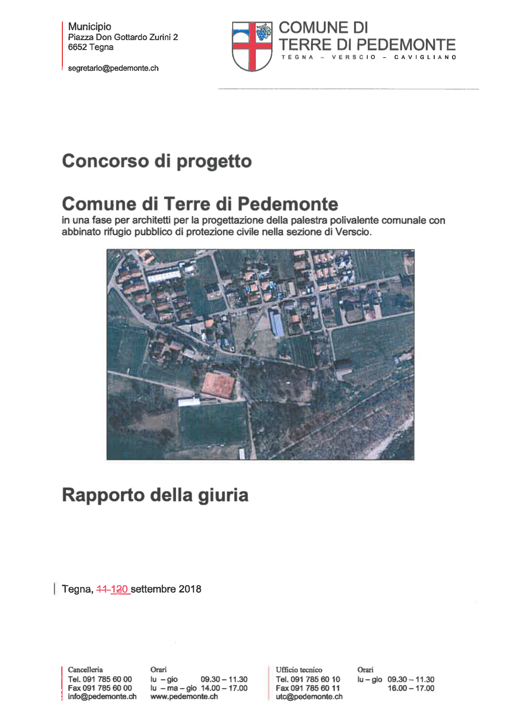 Concorso Di Progetto Rapporto Della Giuria