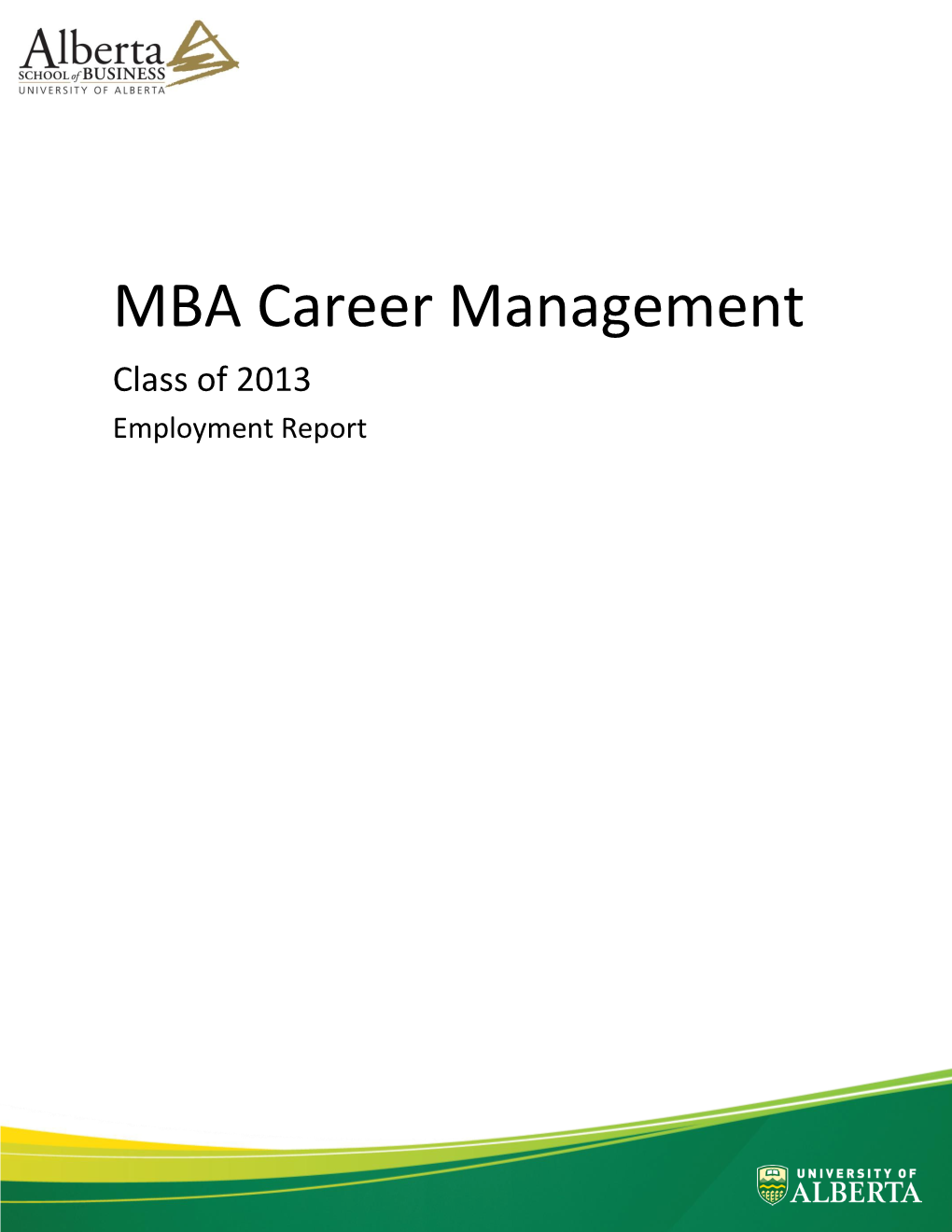 MBA Career Management