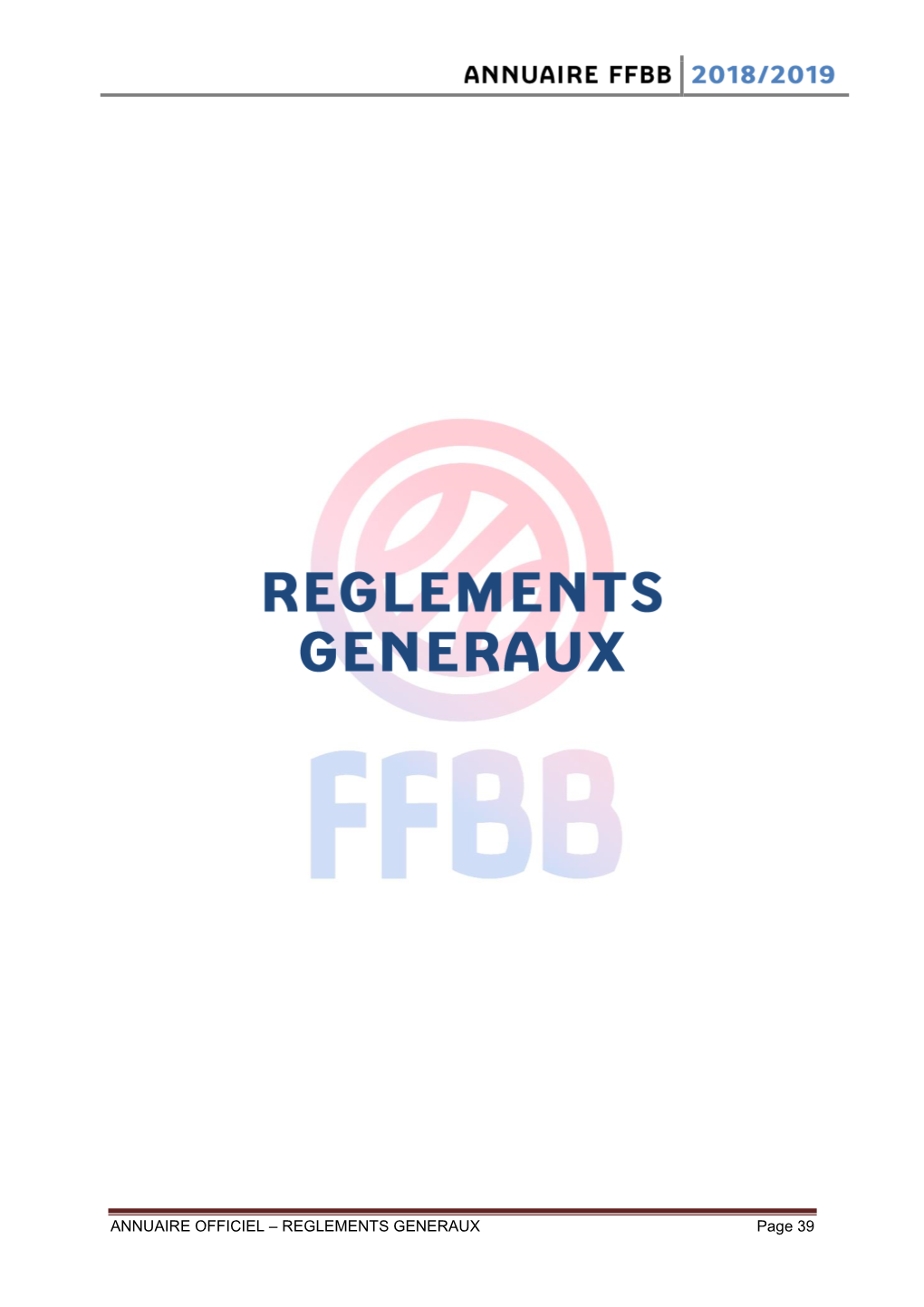 Annuaire Ffbb 2018/2019