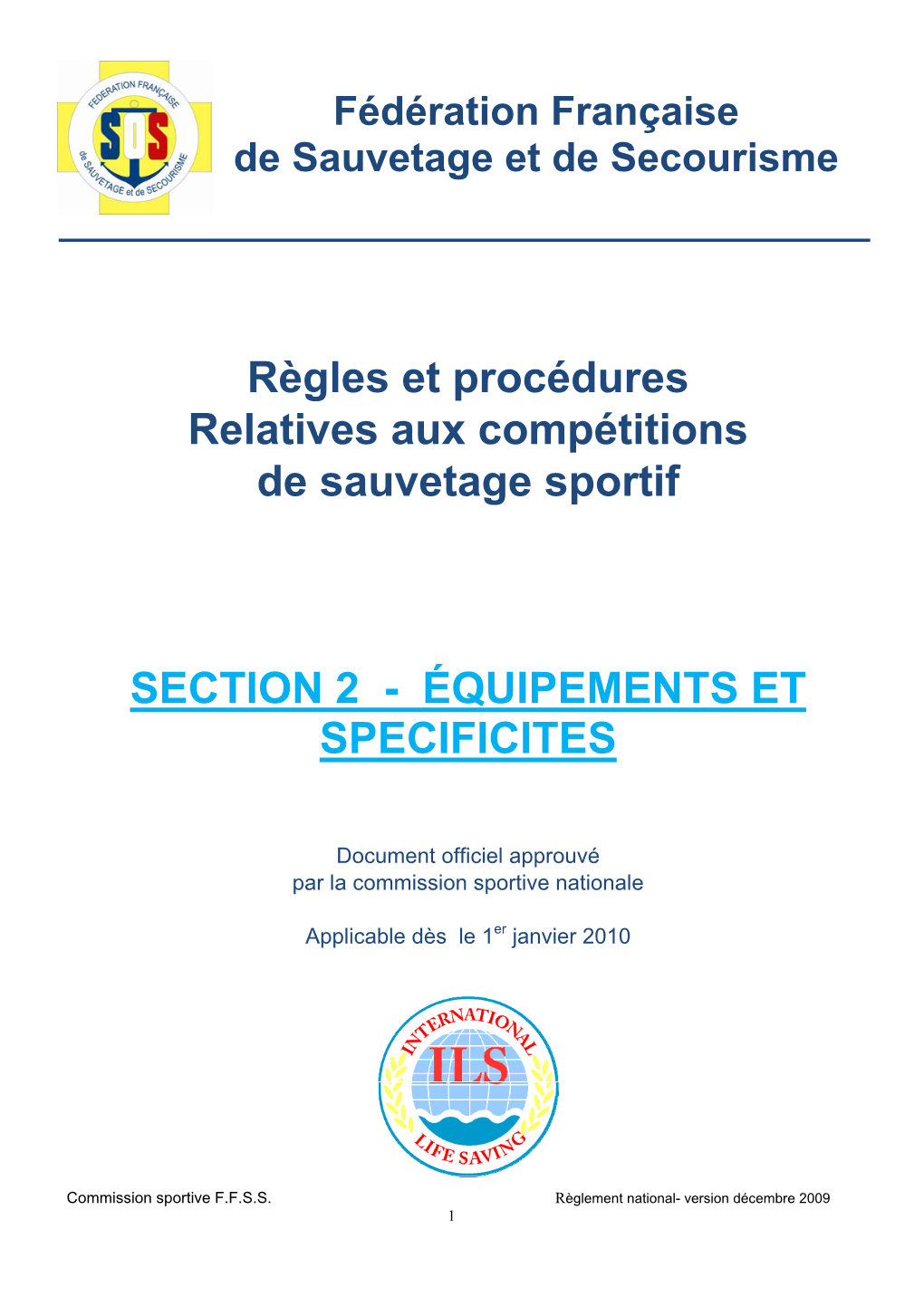 Règles Et Procédures Relatives Aux Compétitions De Sauvetage Sportif