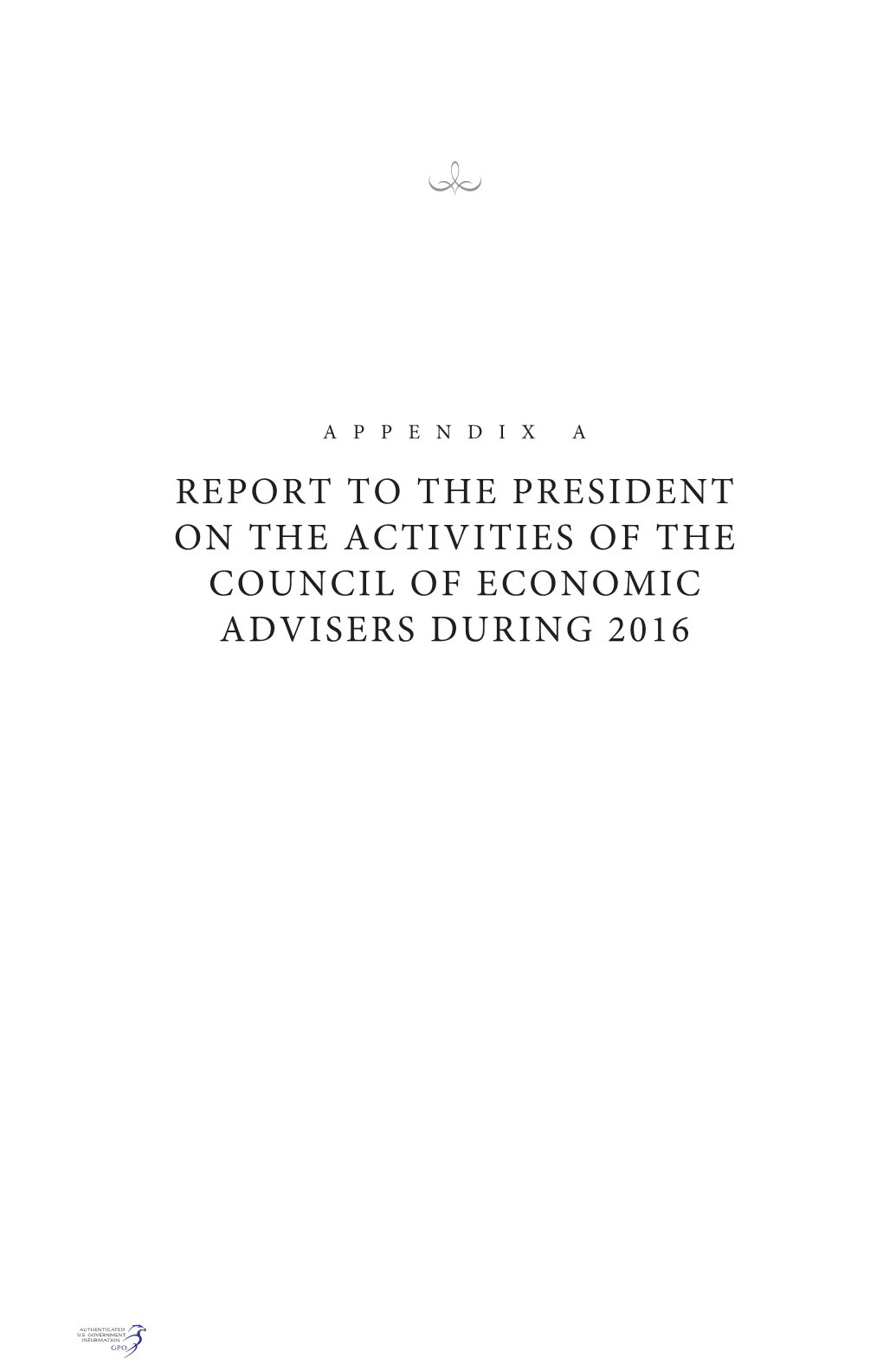 2017 Economic Report of the President