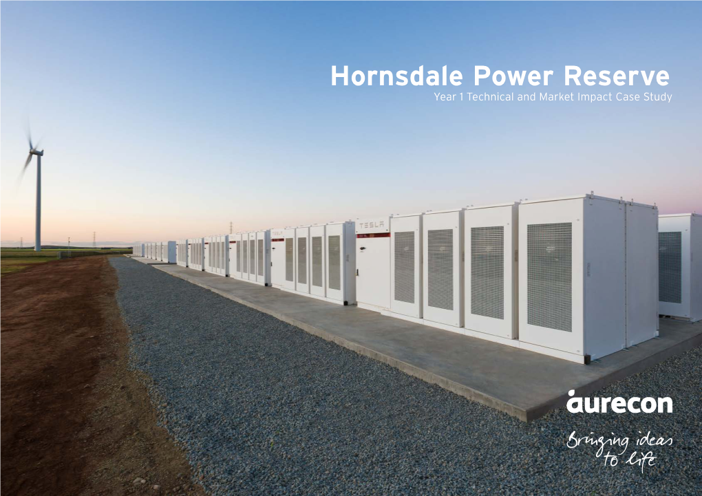 Hornsdale Power Reserve Year 1 Technical and Market Impact Case Study