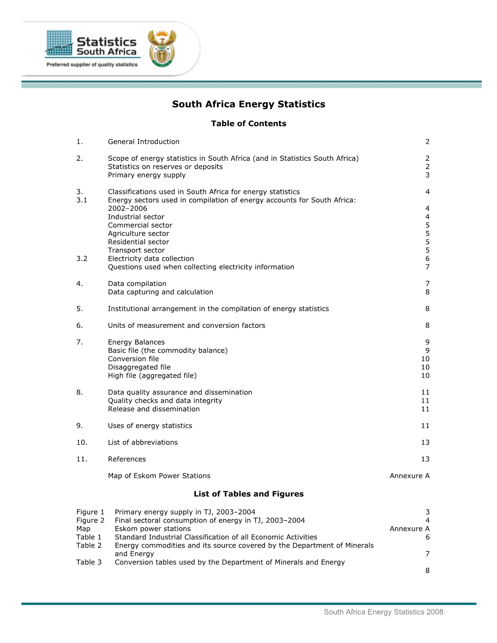 South Africa Energy Statistics