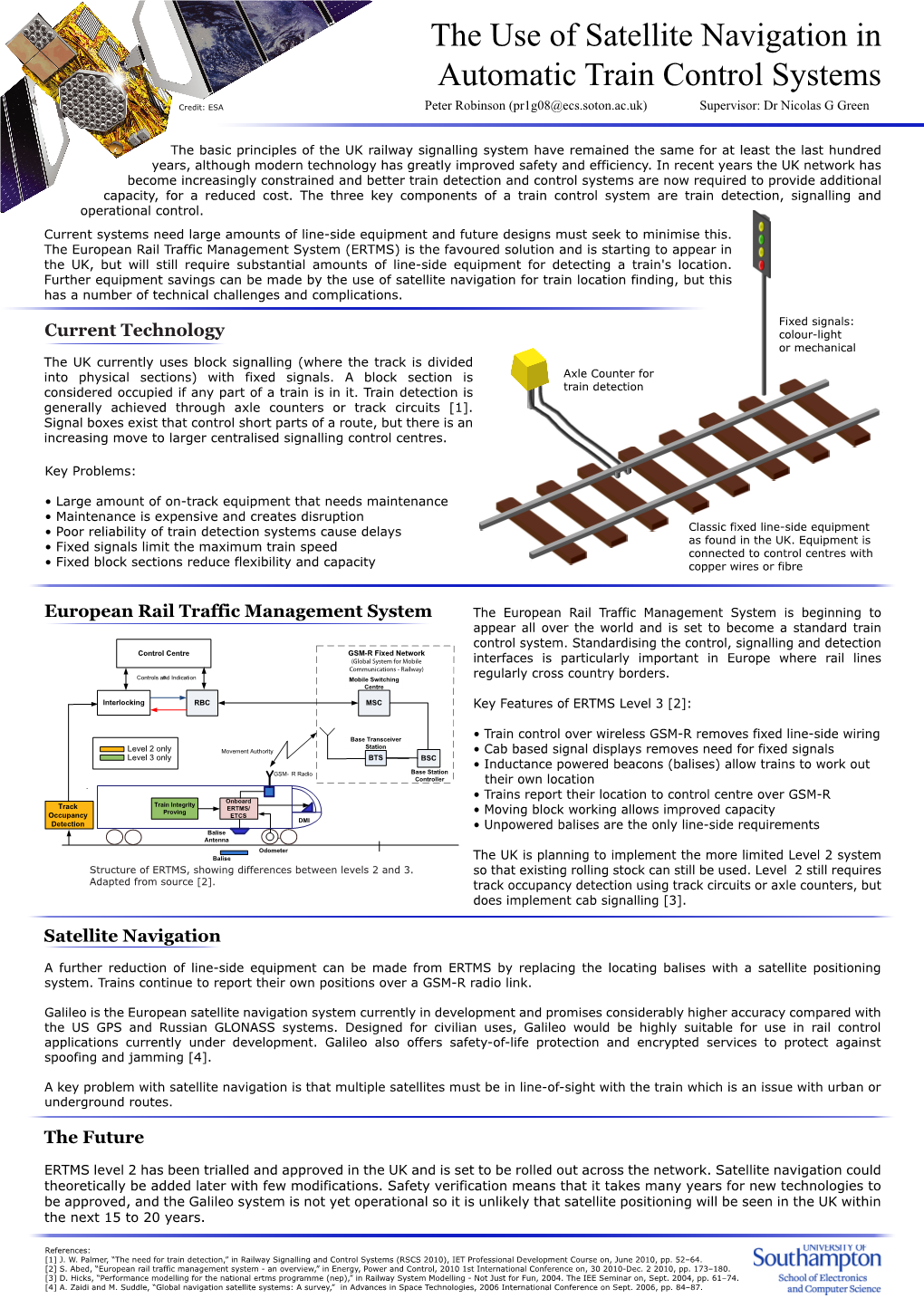 The Use of Satellite Navigation in Automatic Train Control Systems