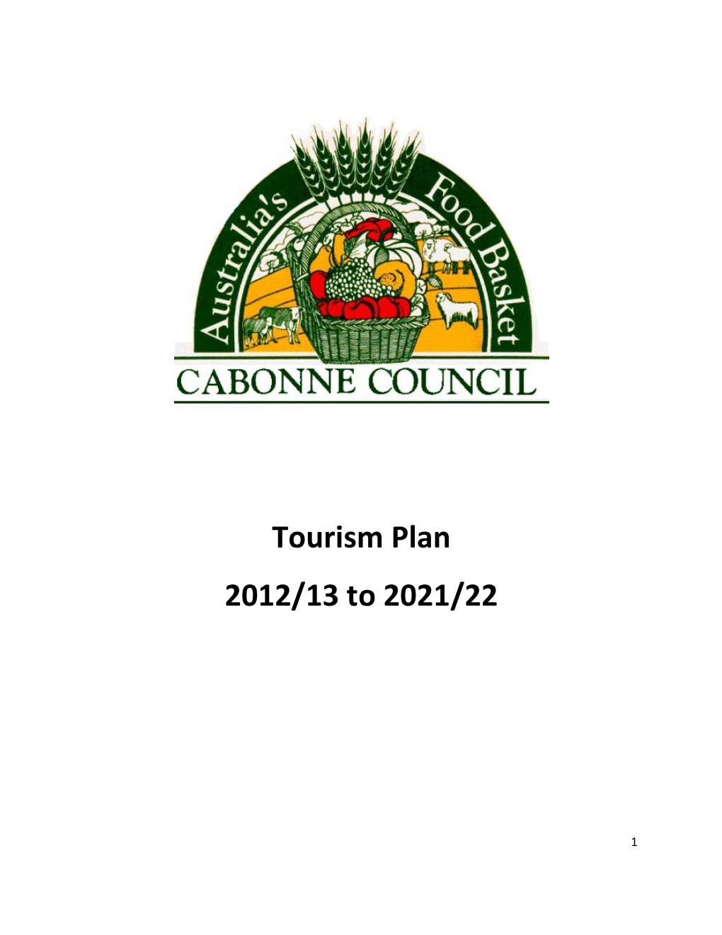 Tourism Plan 2012/13 to 2021/22
