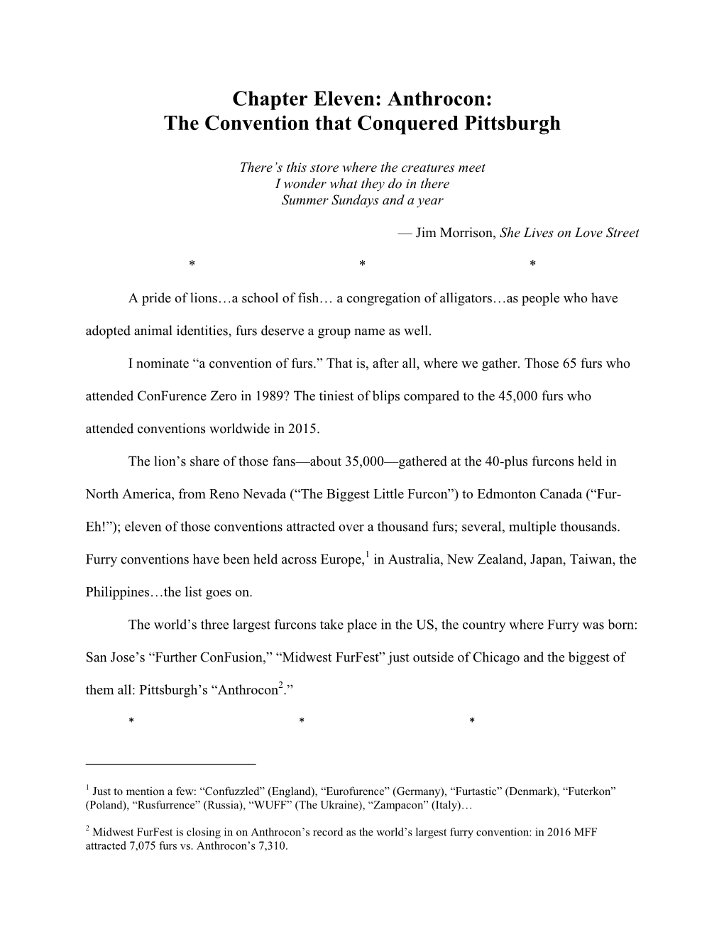 Chapter Eleven: Anthrocon: the Convention That Conquered Pittsburgh
