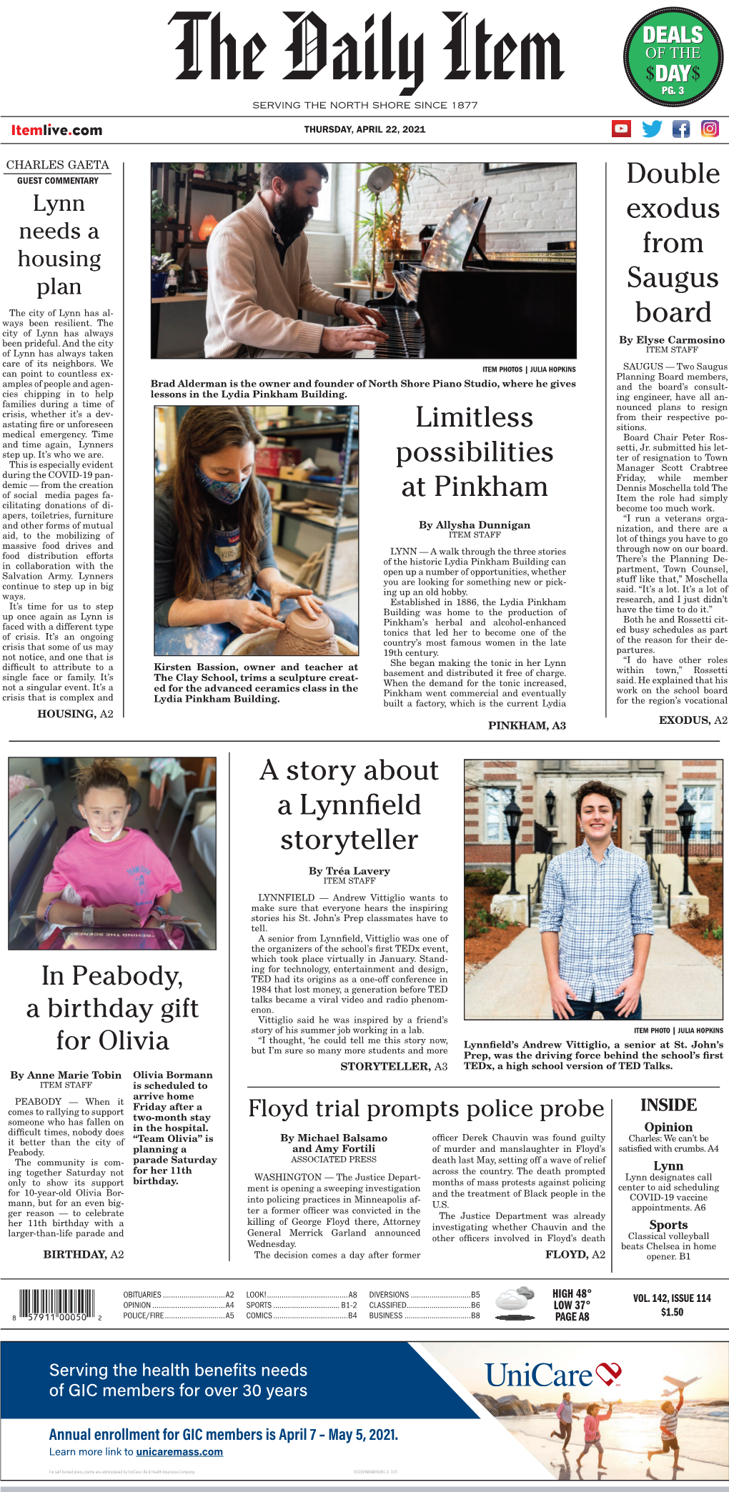 Double Exodus from Saugus Board Limitless Possibilities at Pinkham a Story About a Lynnfield Storyteller