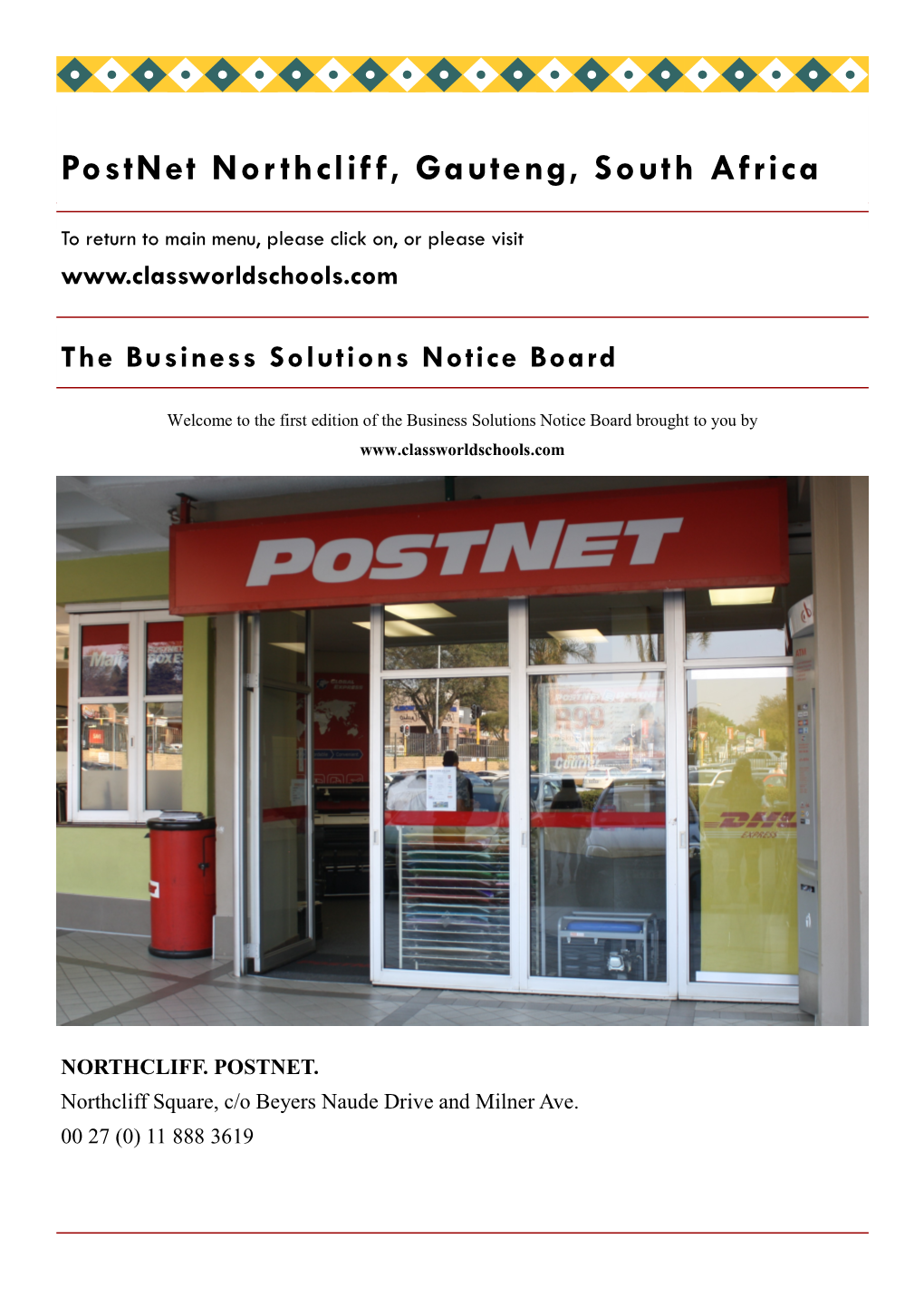 Northcliff Postnet