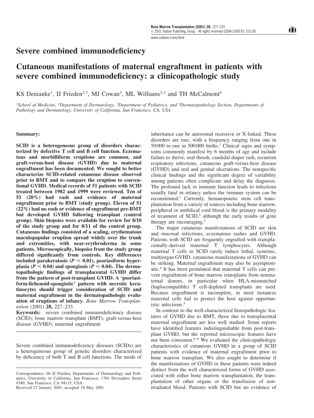 Severe Combined Immunodeficiency Cutaneous Manifestations