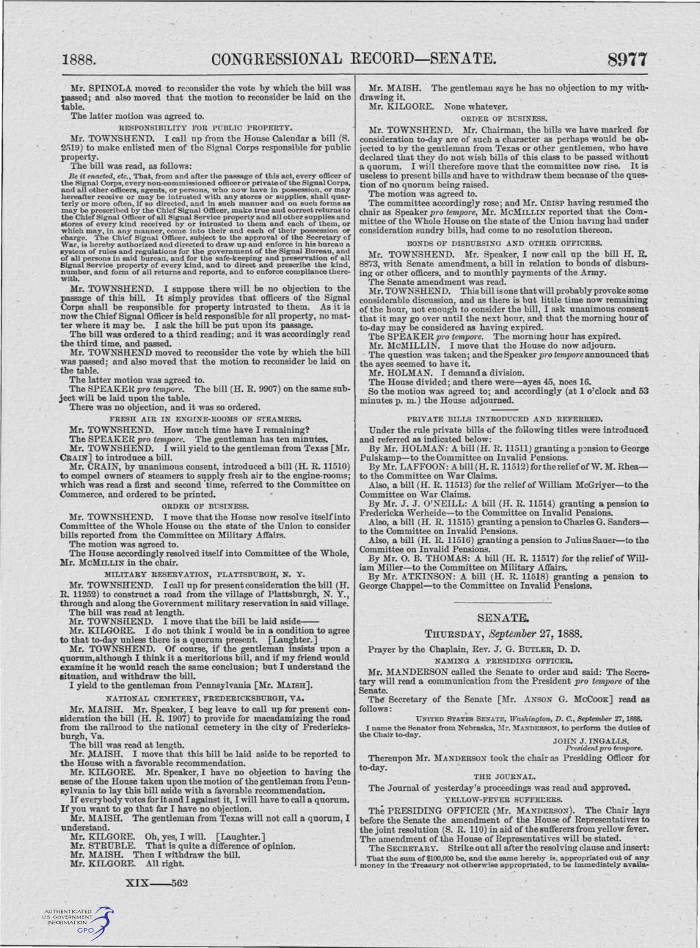 Congressional Record-Senate. 8977