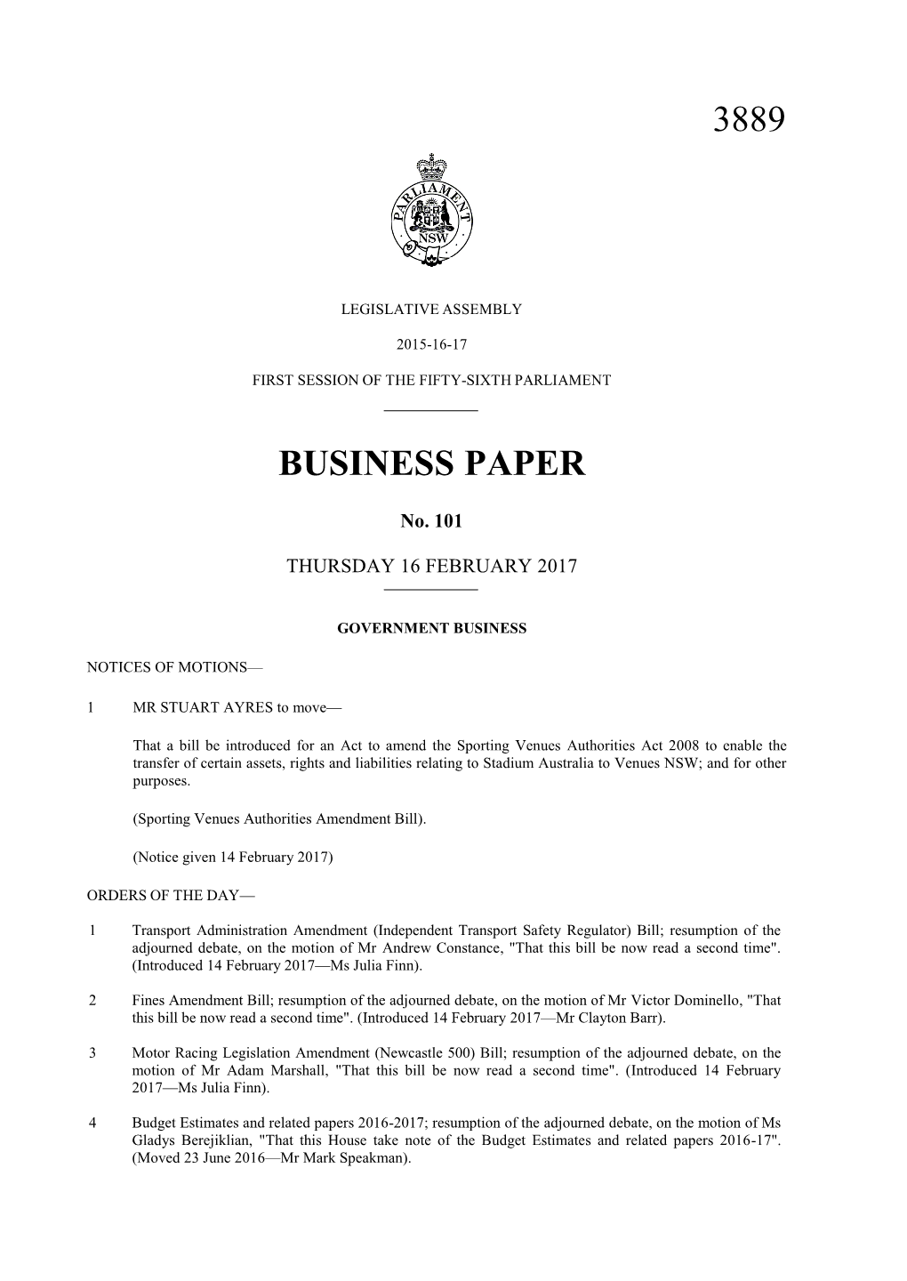 3889 Business Paper