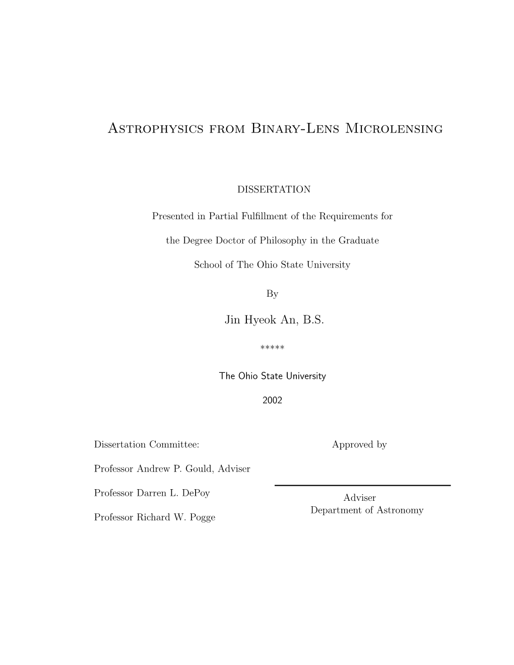 Astrophysics from Binary-Lens Microlensing