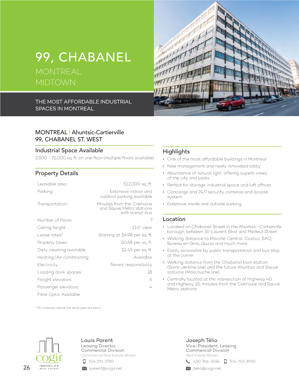 99, Chabanel Montreal Midtown