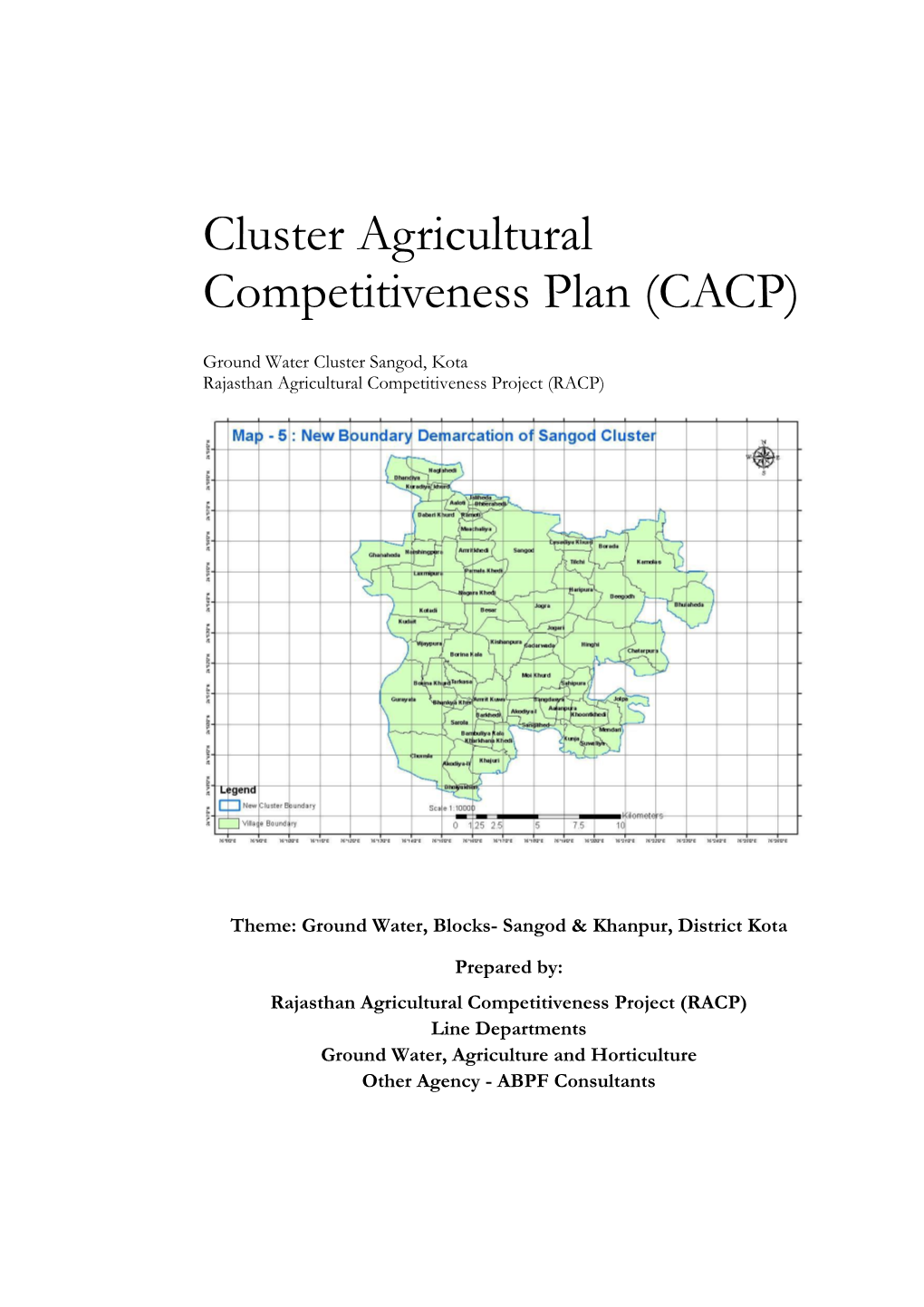 Cluster Agricultural Competitiveness Plan (CACP)