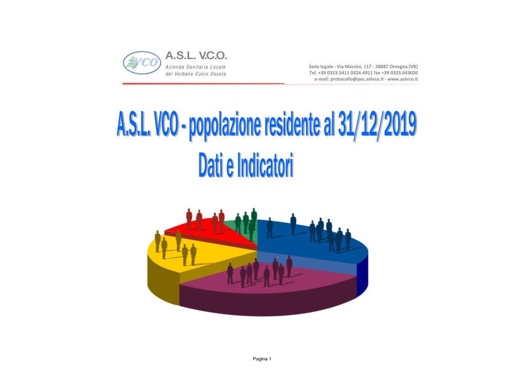 SOMMARIO La Popolazione Residente Nell'asl